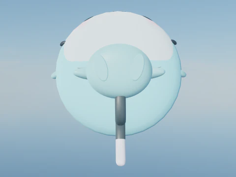 Chattino raora panthera mascot 3D Model