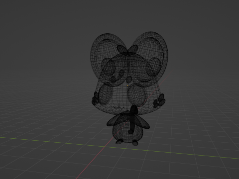 Chattino raora panthera mascot Model 3D