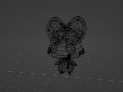 Chattino raora panthera mascot 3D Model