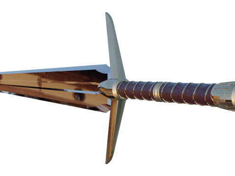 Orta&ccedil;ağ Uzun Kılıcı 3D Model