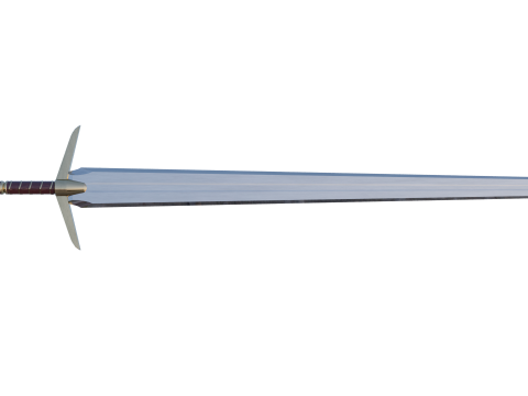 Meideval Long Sword 3D 模型