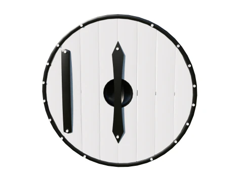 Escudo Viking B&aacute;sico Modelo 3D