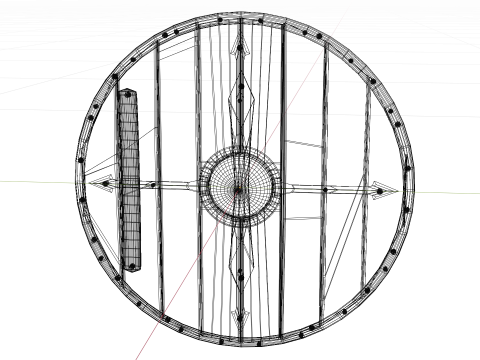 Base Viking Shield 3D 모델