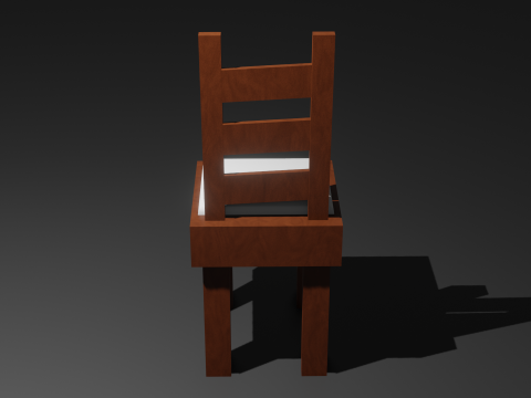 Lowpoly wooden chair 3D 모델