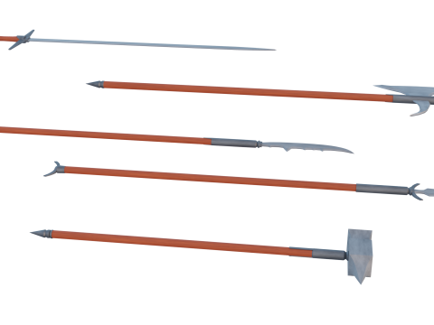 Two handed melee pack 3Dモデル