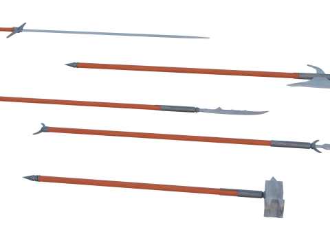 Two handed melee pack 3Dモデル