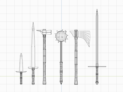 Medieval assets pack 3D 模型