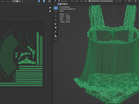 Baby-Green Babydoll Modelo 3D