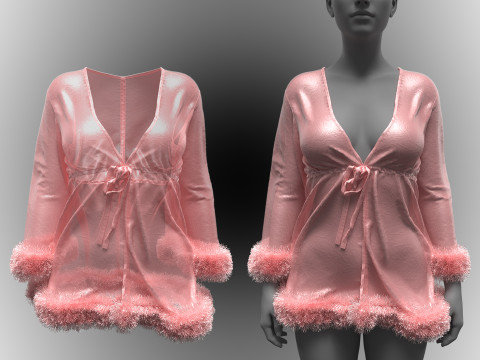 Quartz Pink Babydoll 3Dモデル