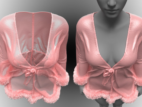Quartz Pink Babydoll 3D Model