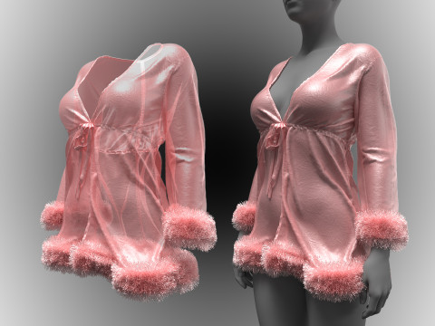Quartz Pink Babydoll 3D Model