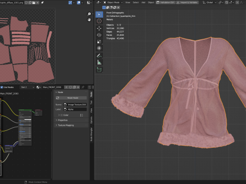 Quartz Pink Babydoll 3D Model
