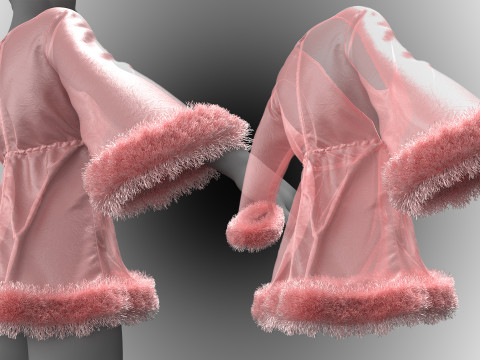 Quartz Pink Babydoll 3D Model