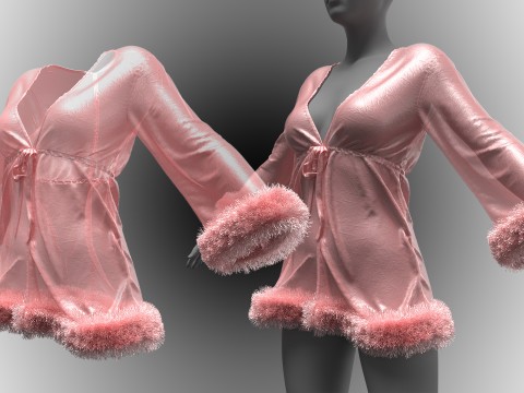 Quartz Pink Babydoll 3D Model