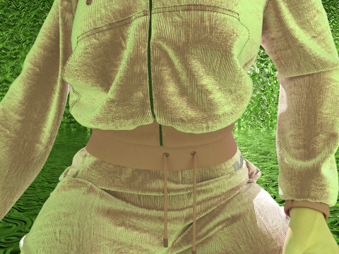 Pink Tracksuit with Crystal Bratz Logo Modèle 3D