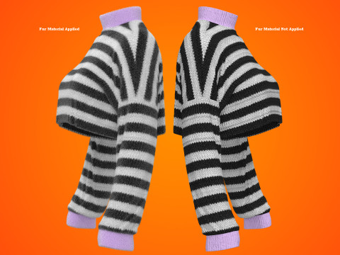 Oversize Croped Jumper 3Dモデル