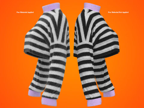 Oversize Croped Jumper 3D Model