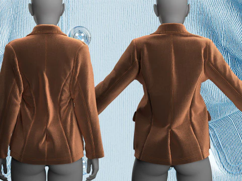 Corduroy Jacket 3D Model