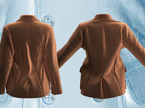 Corduroy Jacket 3D Model