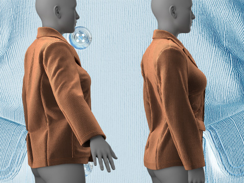 Corduroy Jacket Modelo 3D