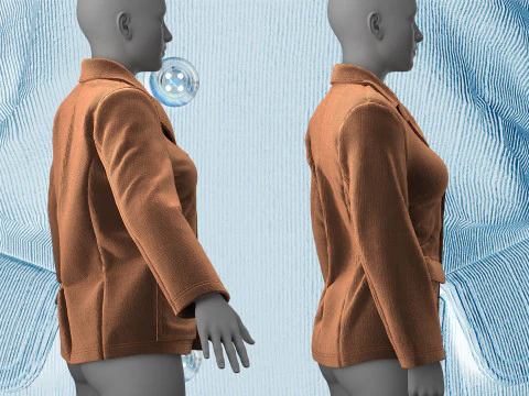 Corduroy Jacket 3D Model