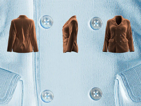 Corduroy Jacket 3D Model