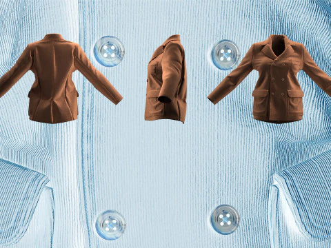 Corduroy Jacket 3D Model