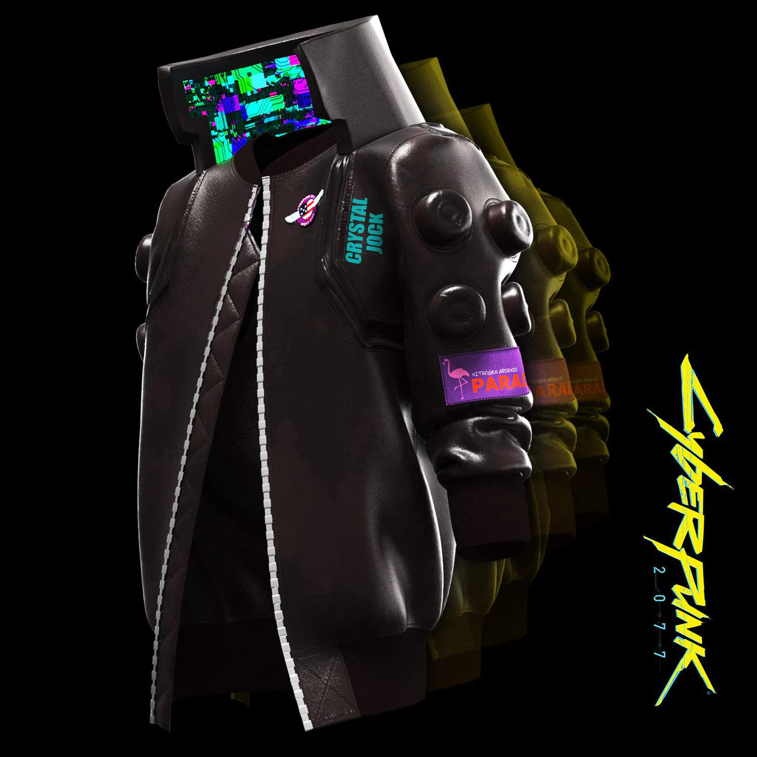 Cyberpunk 2077 Jacket 3D Model .c4d .max .obj .3ds .fbx .stl .blend 