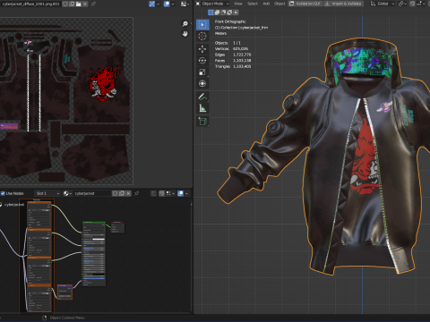 Cyberpunk 2077 Jacket 3D Модель