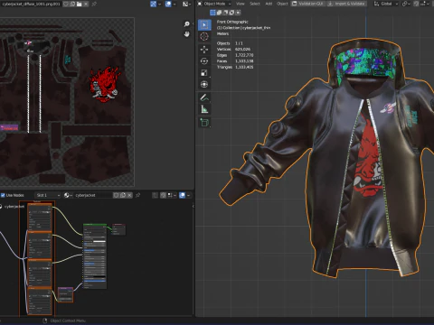 Cyberpunk 2077 Jacket 3D Model