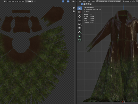 Mossy Coat Modello 3D