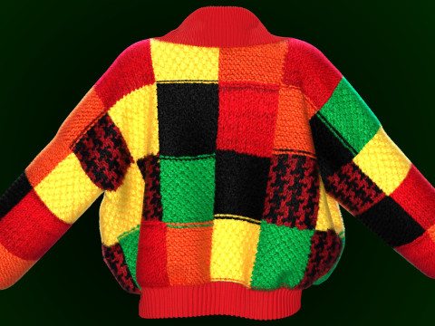Harry Styles Famous Knitted Cardigan Model 3D