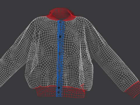 Harry Styles Famous Knitted Cardigan Model 3D
