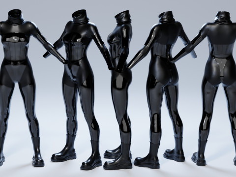 Female Antihero Suit Modelo 3D
