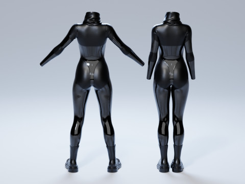 Female Antihero Suit Modelo 3D