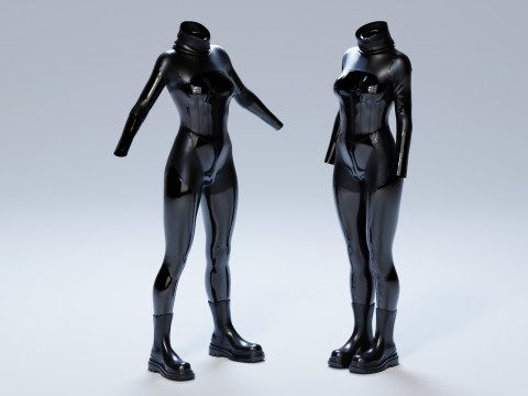 Female Antihero Suit Modelo 3D