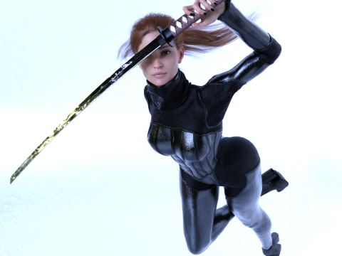 Female Antihero Suit Modelo 3D