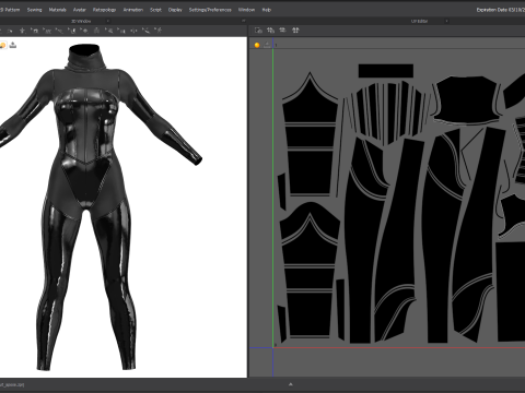 Female Antihero Suit Modelo 3D