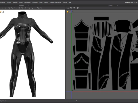 Female Antihero Suit 3D Model