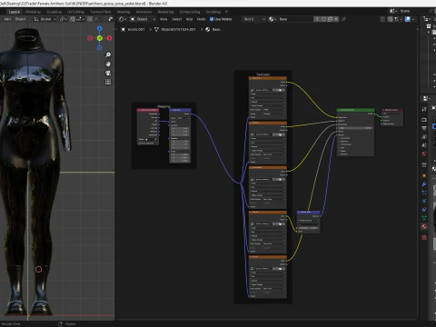 Female Antihero Suit 3D Model