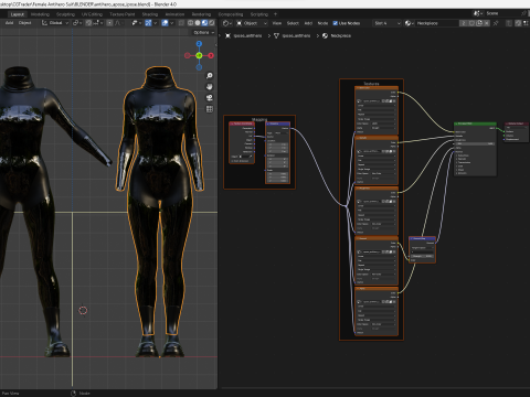 Female Antihero Suit Modelo 3D