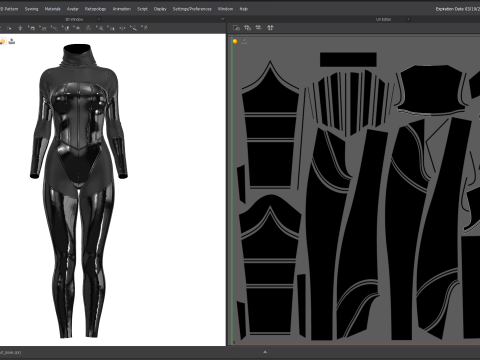 Female Antihero Suit Modelo 3D