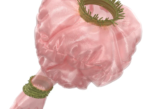 Princess Peach Style Balloon Gloves 3D Model