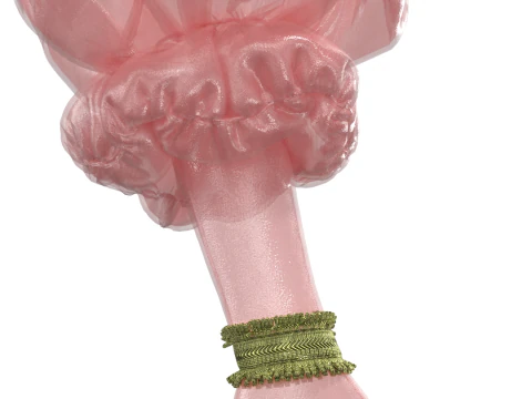 Princess Peach Style Balloon Gloves 3D Model