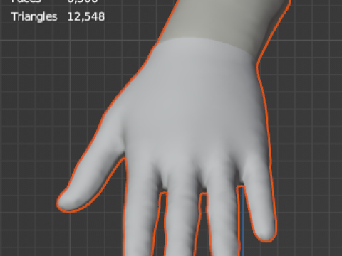 Fleece Gloves 3D मॉडल