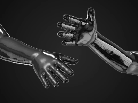 Latex Glove 3D Model