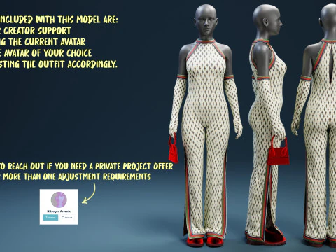 Set Natal Leher Halter dengan Sepatu Bot Beludru dan Dompet Mini Model 3D