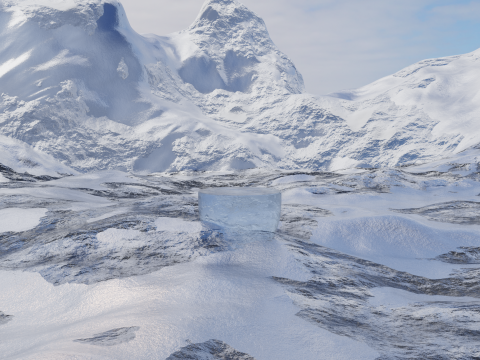 Ice Enviroment Model 3D