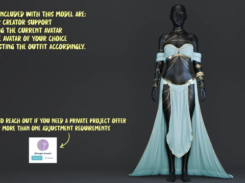 Costume de danseuse du ventre avec ornements en jade et insectes dor&eacute;s Modèle 3D