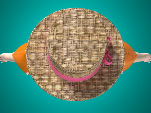 Heart Swimsuit for Toddlers Modèle 3D